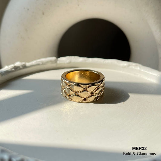 Bold Ring | MER32 | Gold