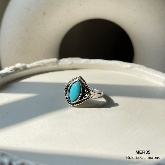 Blue Ring | MER35 | Silver