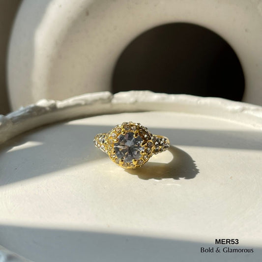 Stone Ring | MER53 | Gold