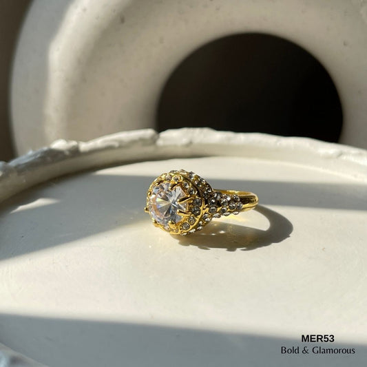 Stone Ring | MER53 | Gold