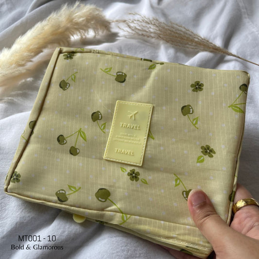 Makeup Travel Bag | MT001 | Cherry | Green | 10