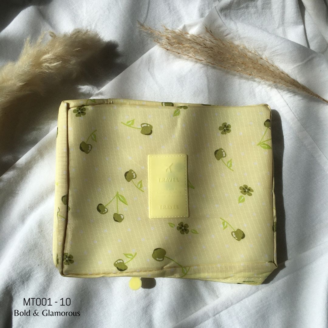 Makeup Travel Bag | MT001 | Cherry | Green | 10