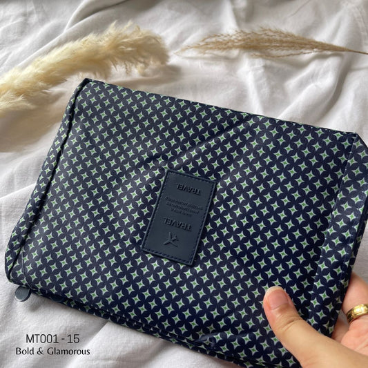 Makeup Travel Bag | MT001 | Stars | Blue | 15