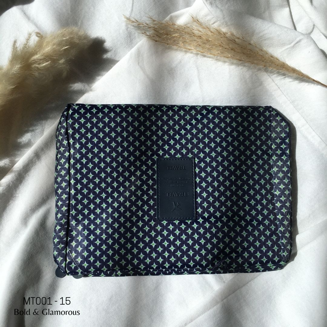 Makeup Travel Bag | MT001 | Stars | Blue | 15