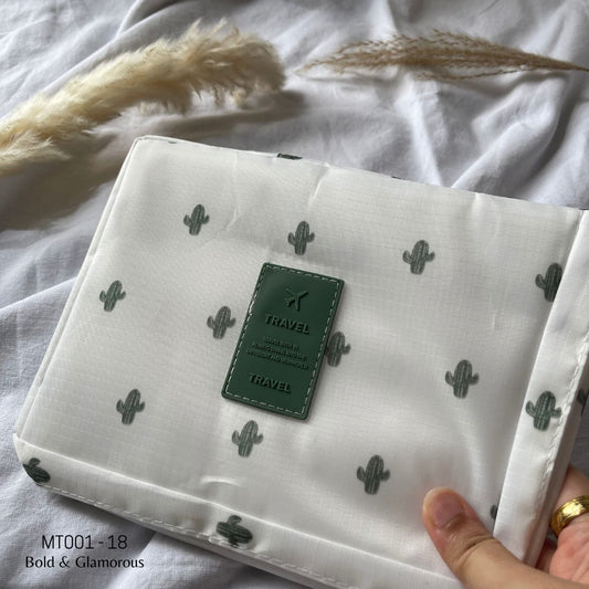 Makeup Travel Bag | MT001 | Cactus | Cactus | 18