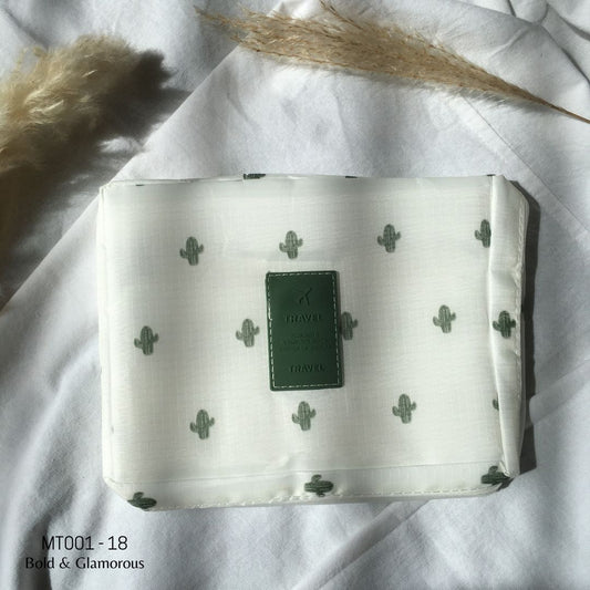 Makeup Travel Bag | MT001 | Cactus | Cactus | 18