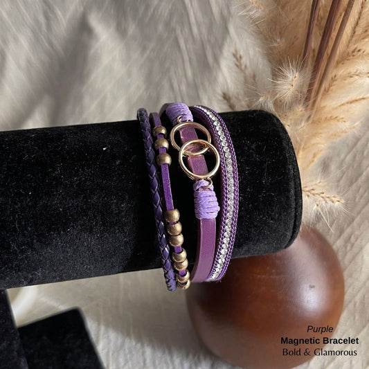 Magnetic Bracelet | MB01 | Purple