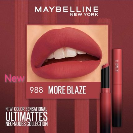 Maybelline Ultimate by Color Sensational Matte Lipstick | More Blaze