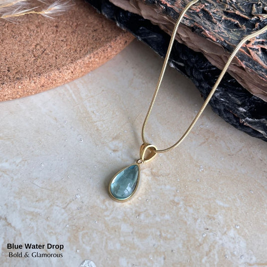 Necklace | SN158 | Blue Water Drop