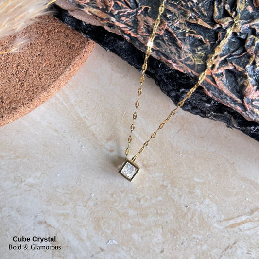 Necklace | SN159 | Cube Crystal