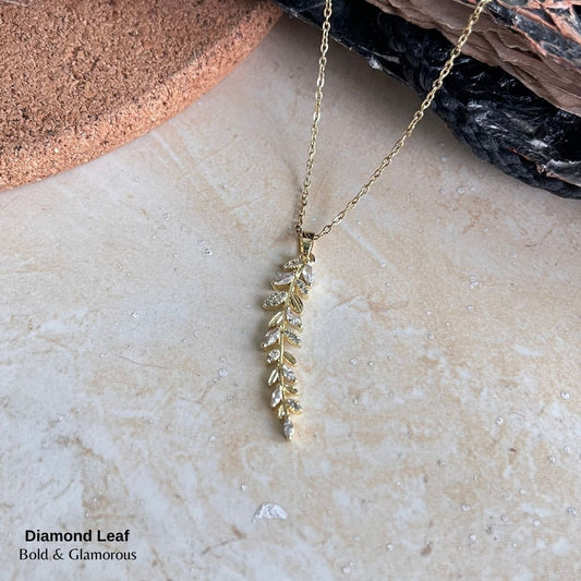 Necklace | SN160 | Diamond Leaf