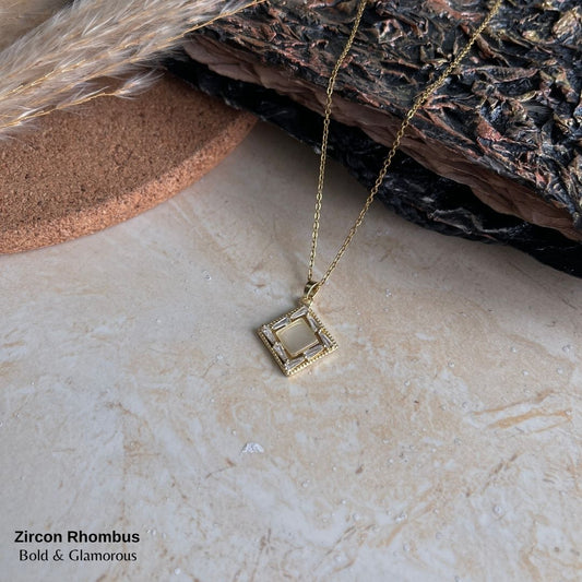 Necklace | SN161 | Zircon Rhombus