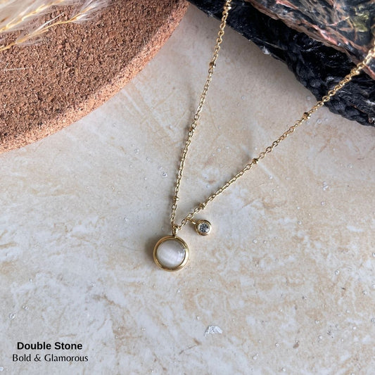 Necklace | SN164 | Double Stone