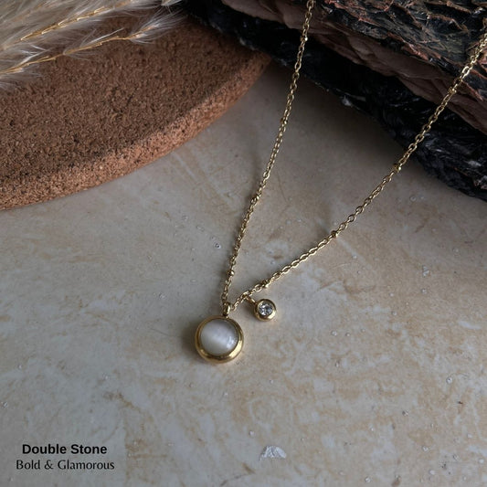 Necklace | SN164 | Double Stone