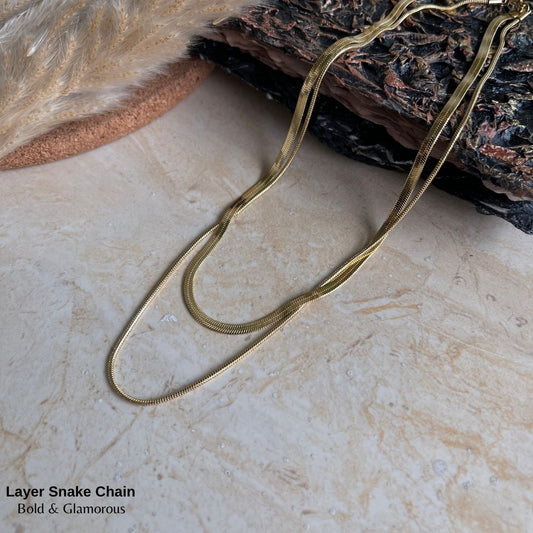 Necklace | SN166 | Layer Snake Chain