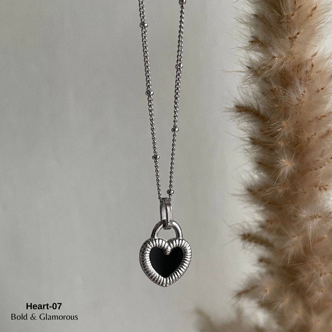 Necklace | SN047 | Heart-07 Silver