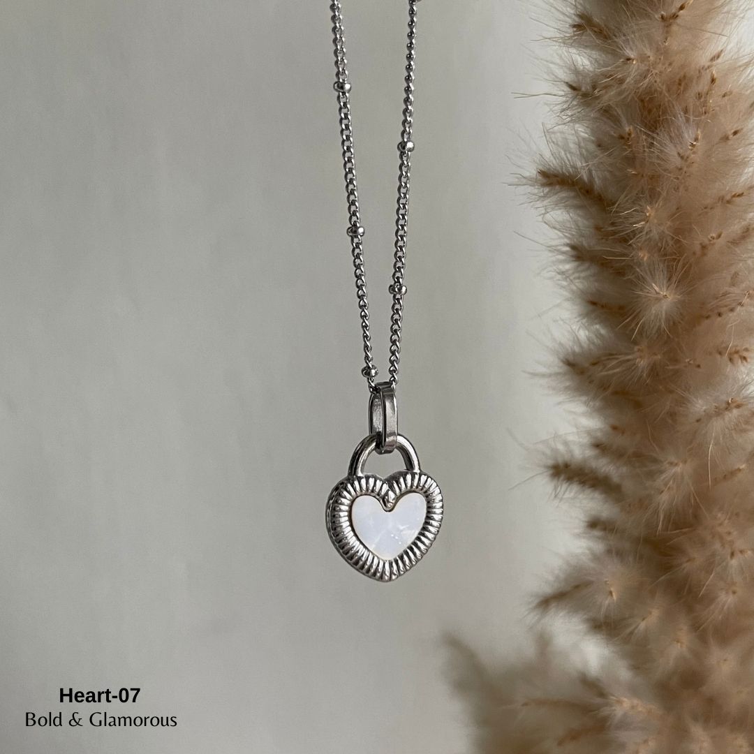 Necklace | SN047 | Heart-07 Silver