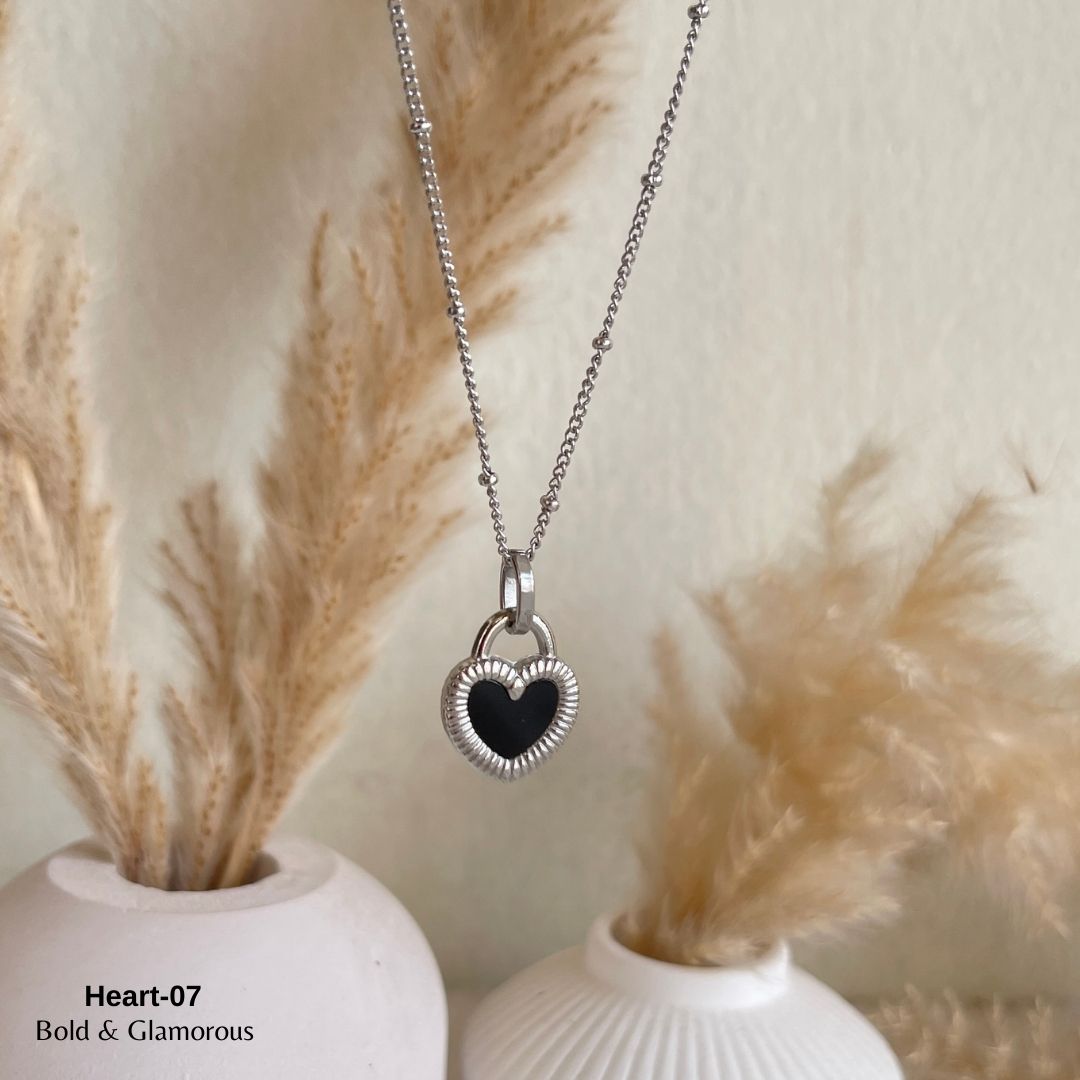 Necklace | SN047 | Heart-07 Silver