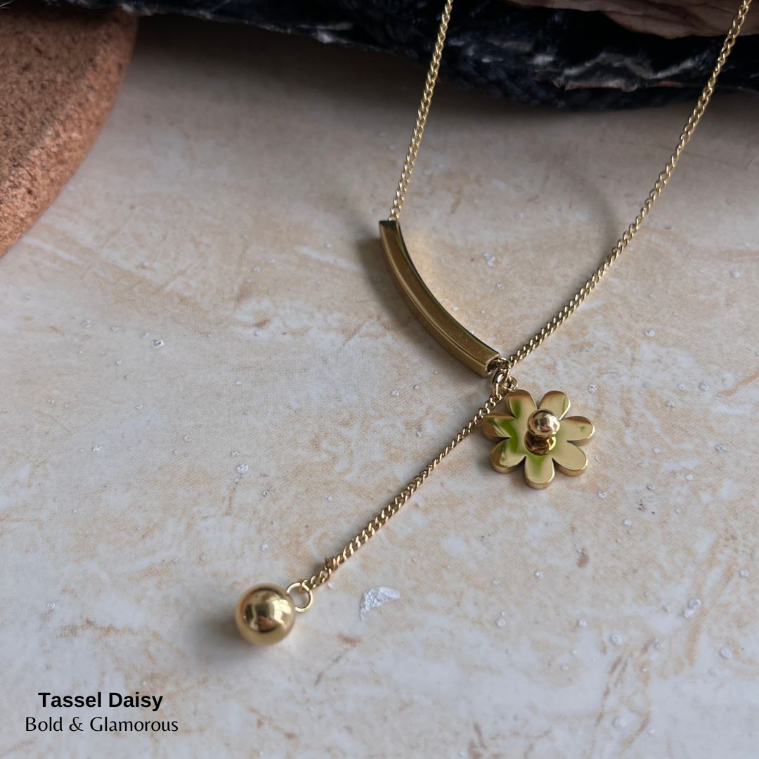 Necklace | SN64 | Tassel Daisy
