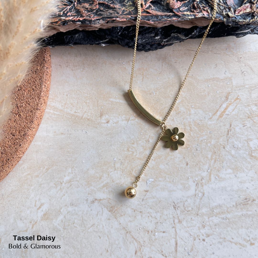 Necklace | SN64 | Tassel Daisy