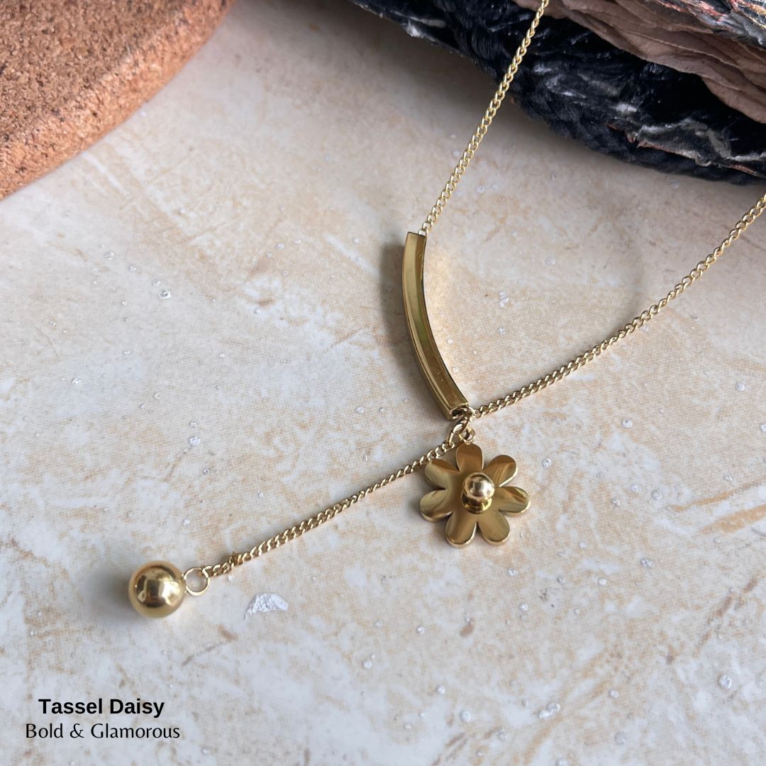 Necklace | SN64 | Tassel Daisy