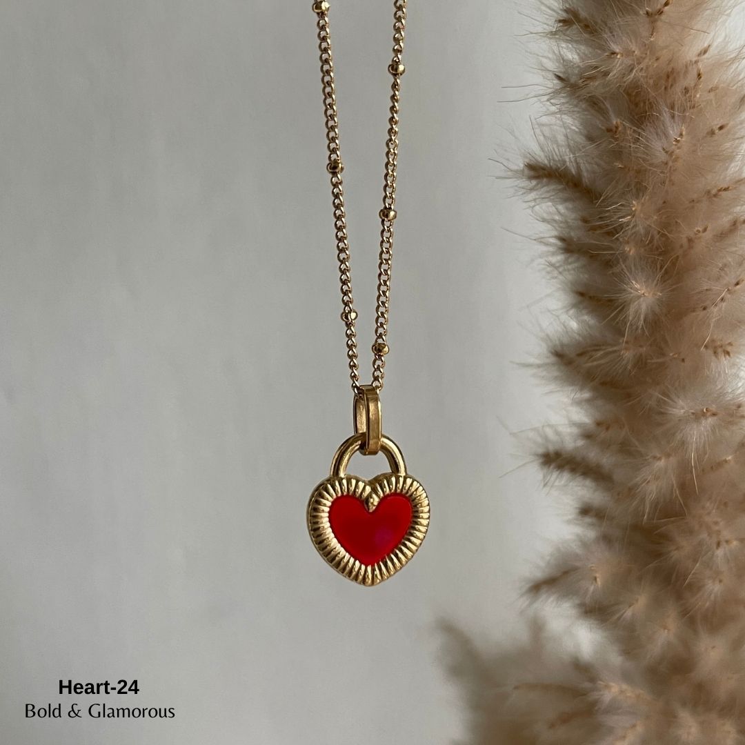 Necklace | SN85 | Heart-24 Silver