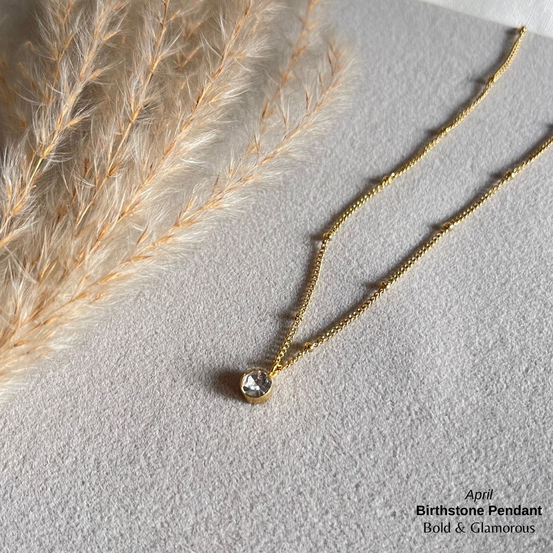 Necklace | SN095 | Birthstone | April