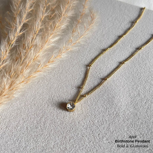 Necklace | SN095 | Birthstone | April