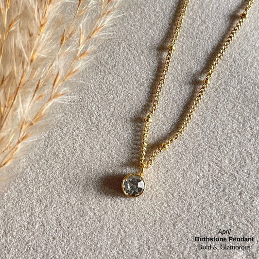 Necklace | SN095 | Birthstone | April