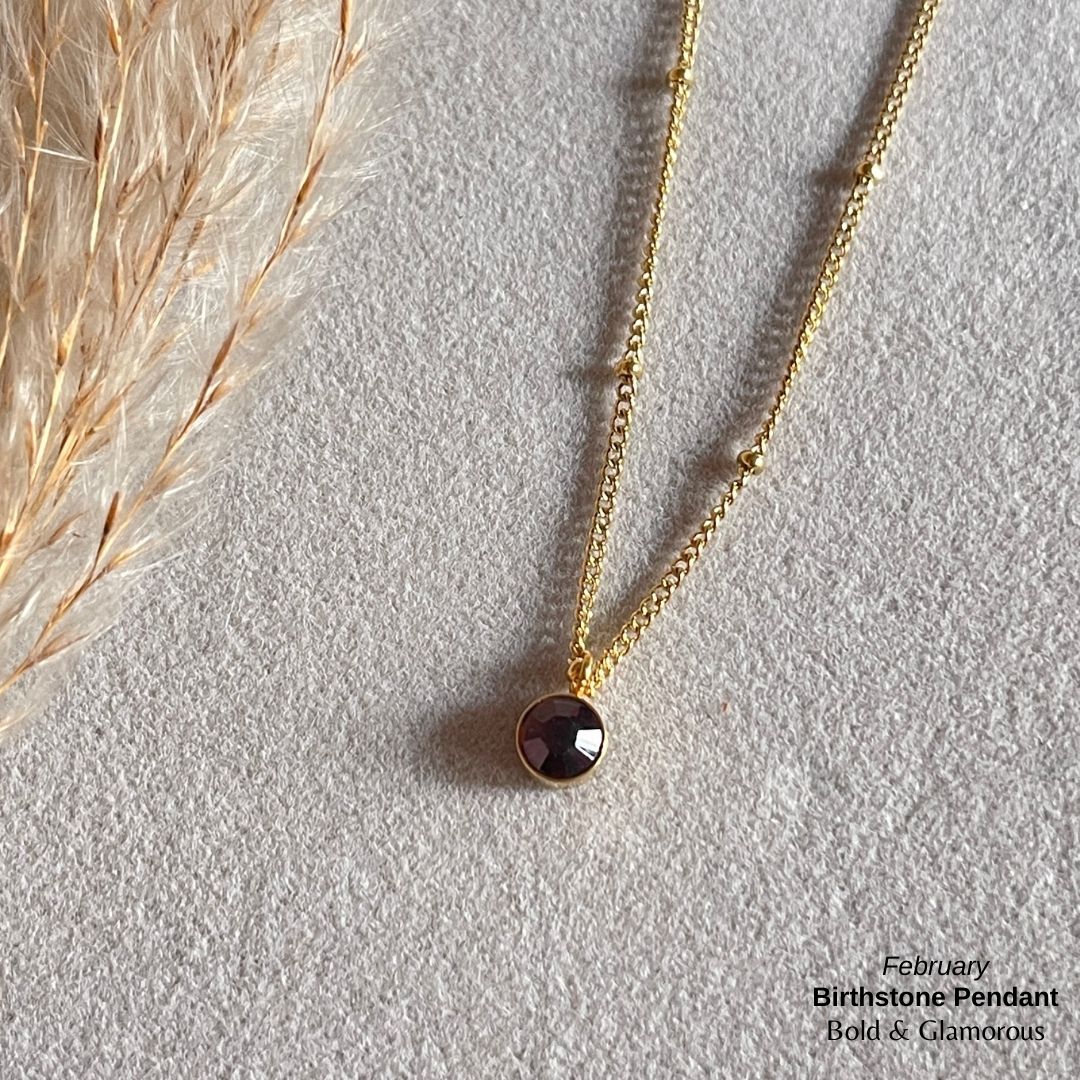 Necklace | SN095 | Birthstone | February