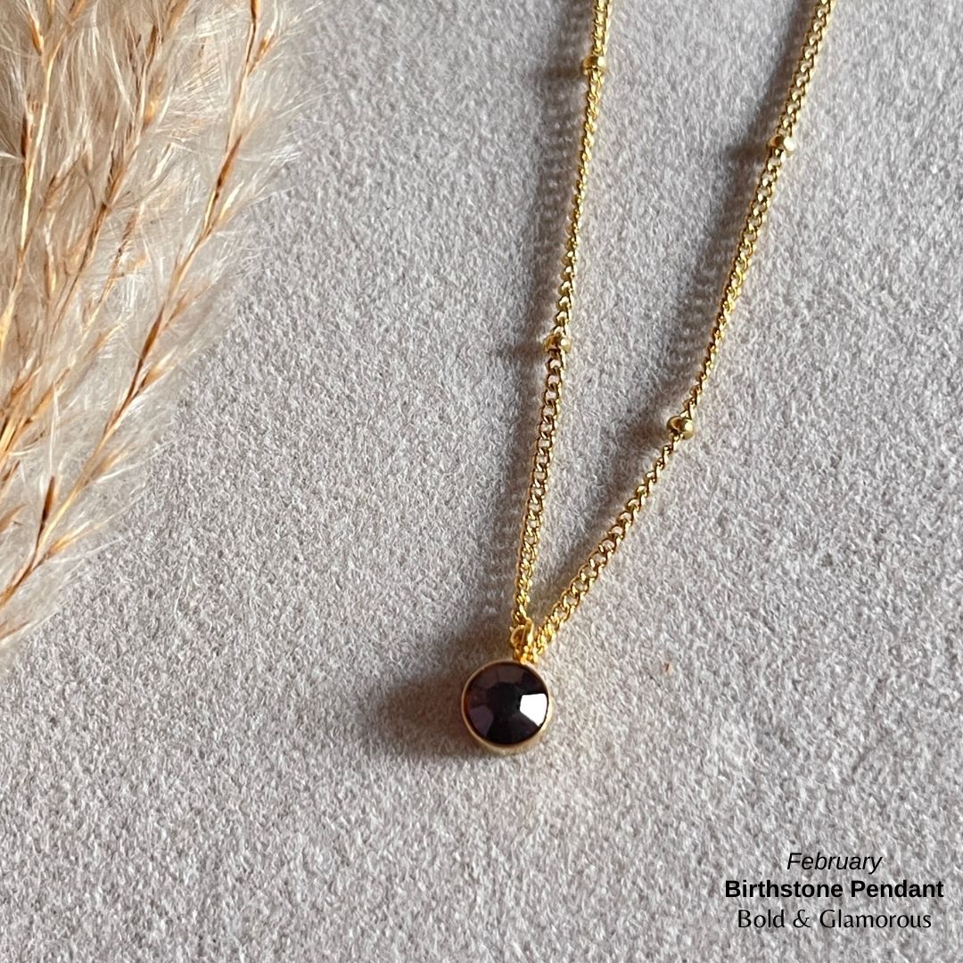 Necklace | SN095 | Birthstone | February