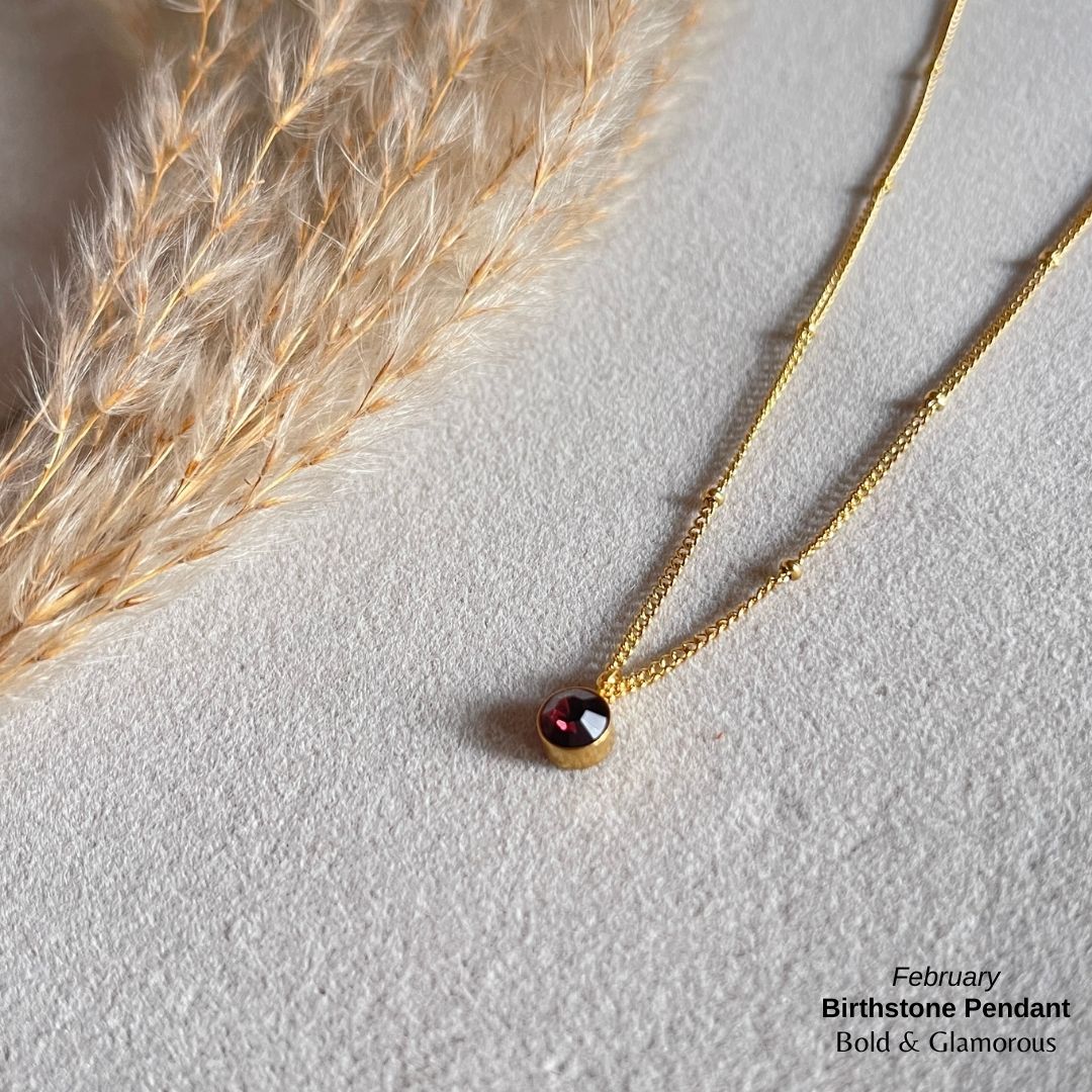 Necklace | SN095 | Birthstone | February