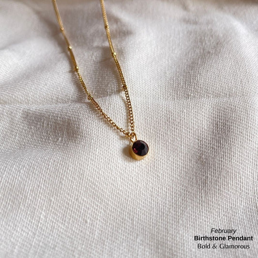 Necklace | SN095 | Birthstone | February
