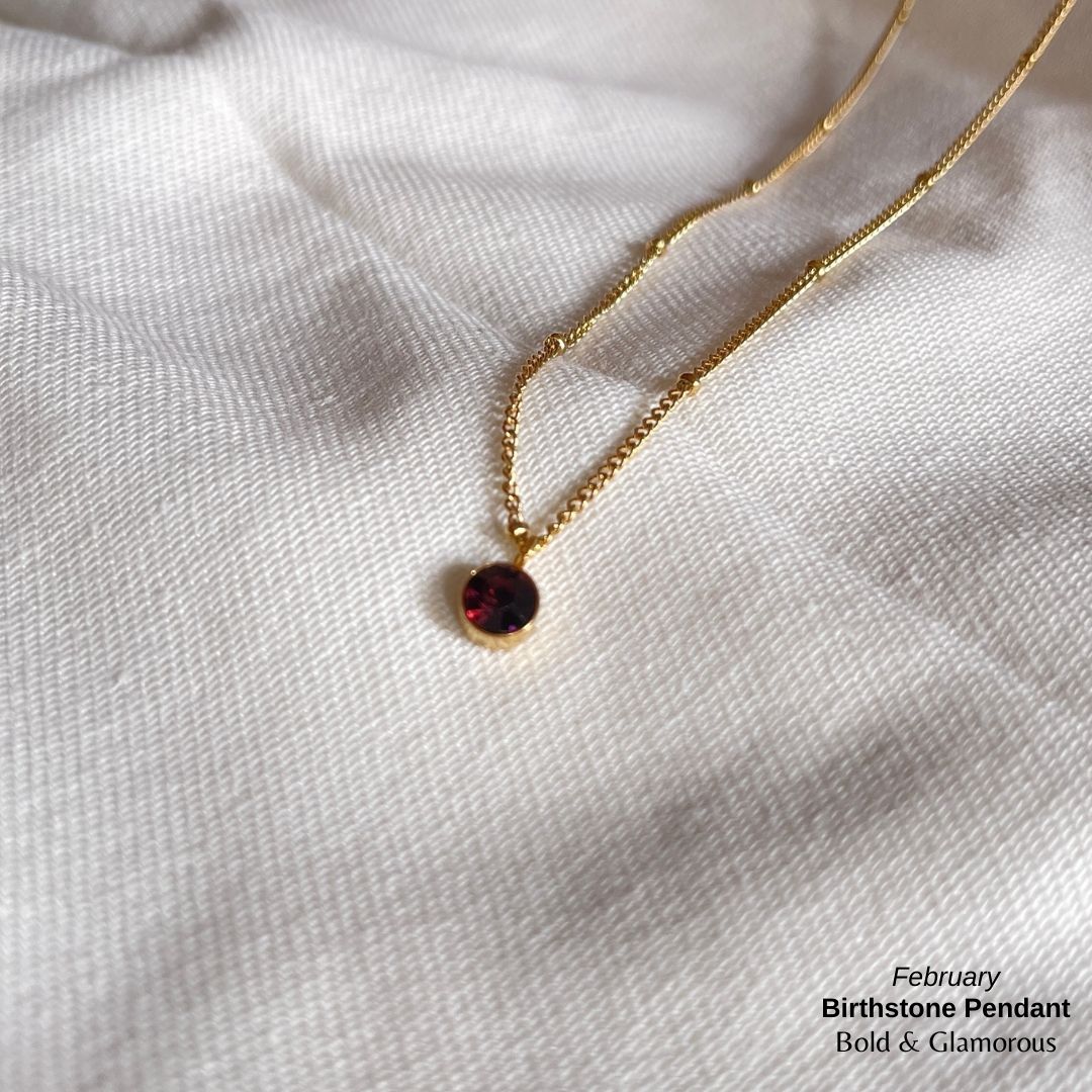 Necklace | SN095 | Birthstone | February