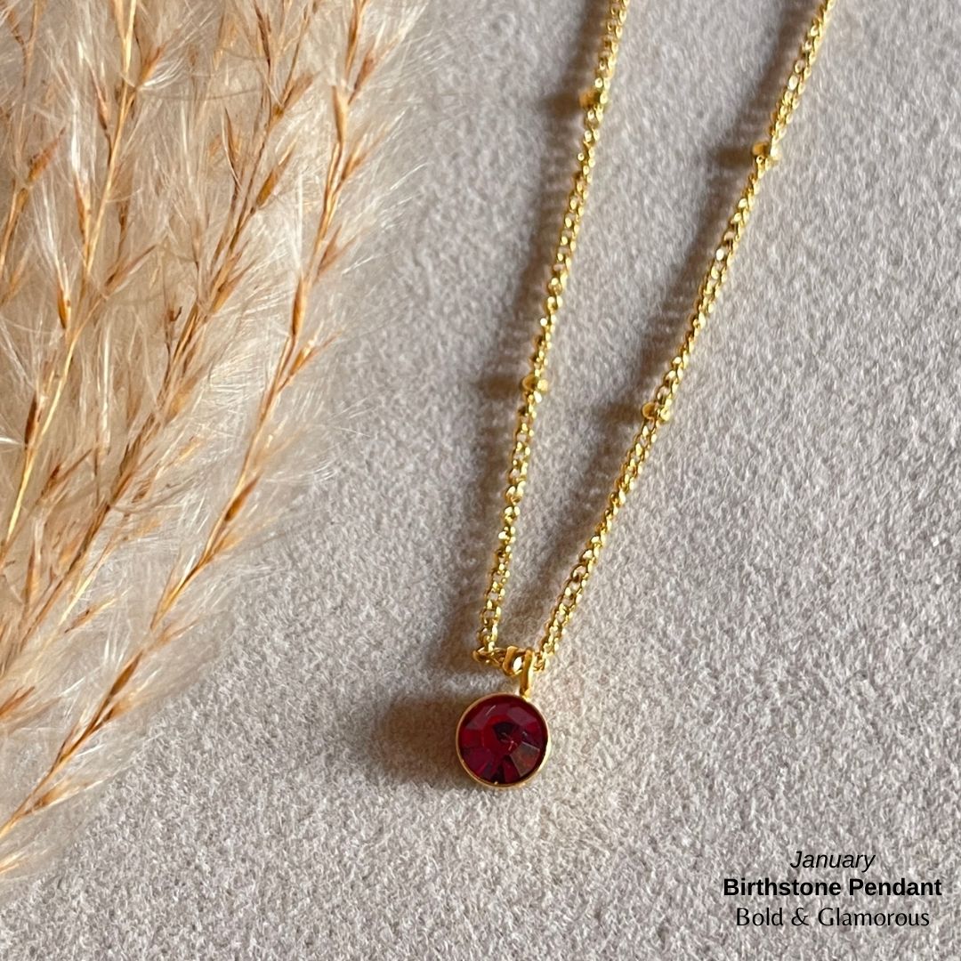 Necklace | SN095 | Birthstone | January
