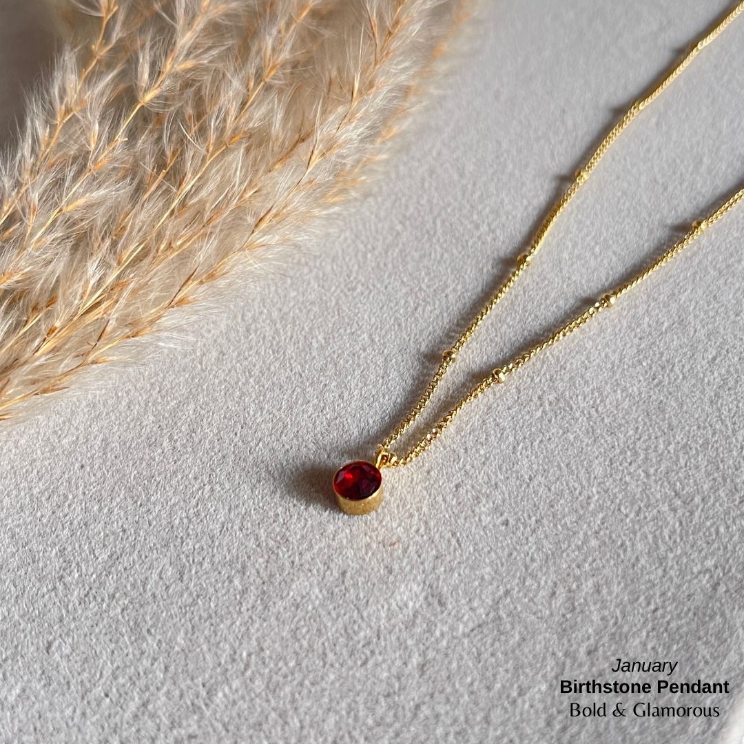Necklace | SN095 | Birthstone | January
