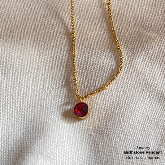 Necklace | SN095 | Birthstone | January
