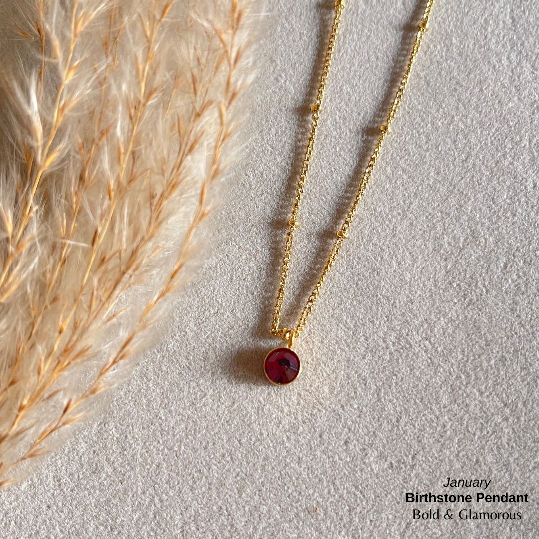 Necklace | SN095 | Birthstone | January