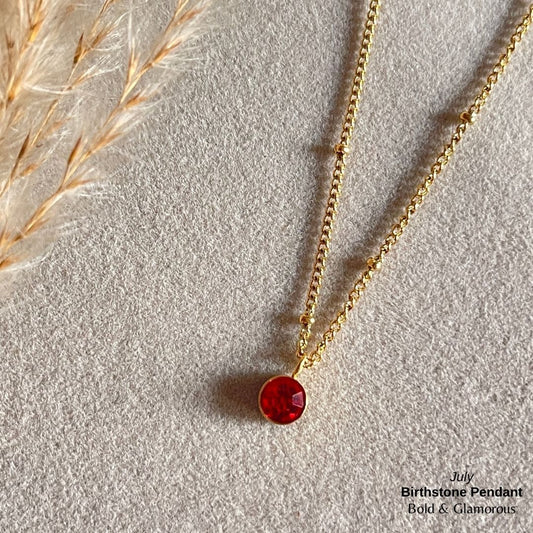 Necklace | SN095 | Birthstone | July