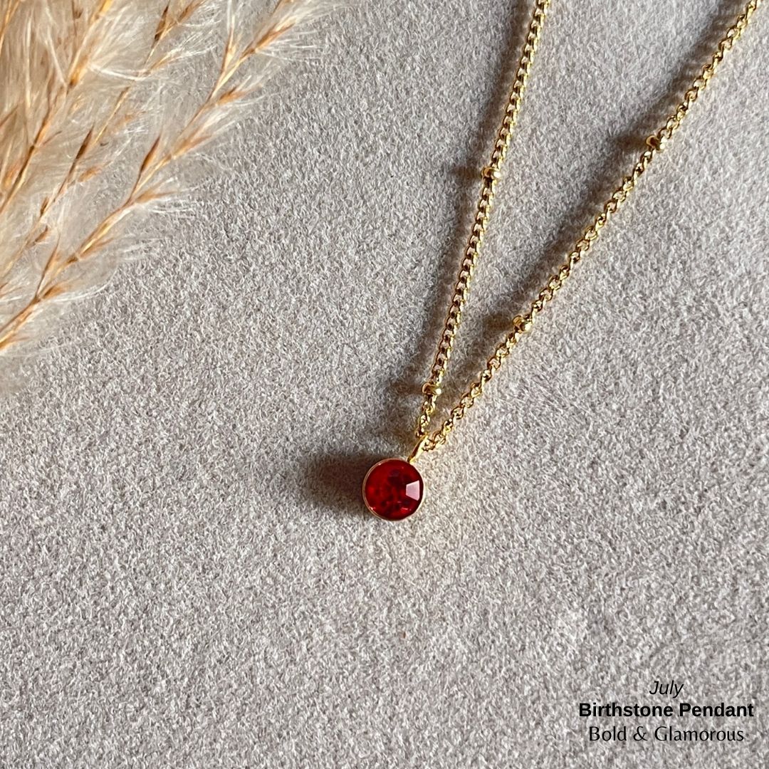 Necklace | SN095 | Birthstone | July