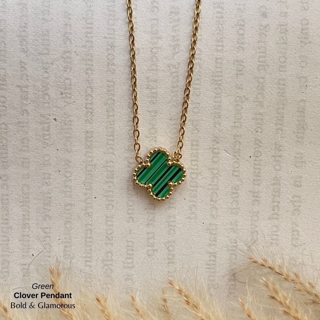 Necklace | SN96 | Clover | Green