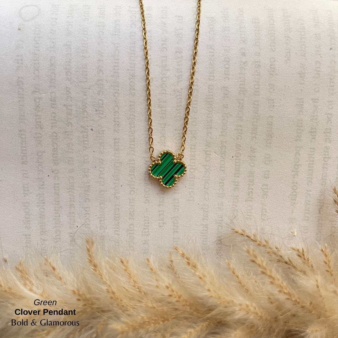 Necklace | SN96 | Clover | Green