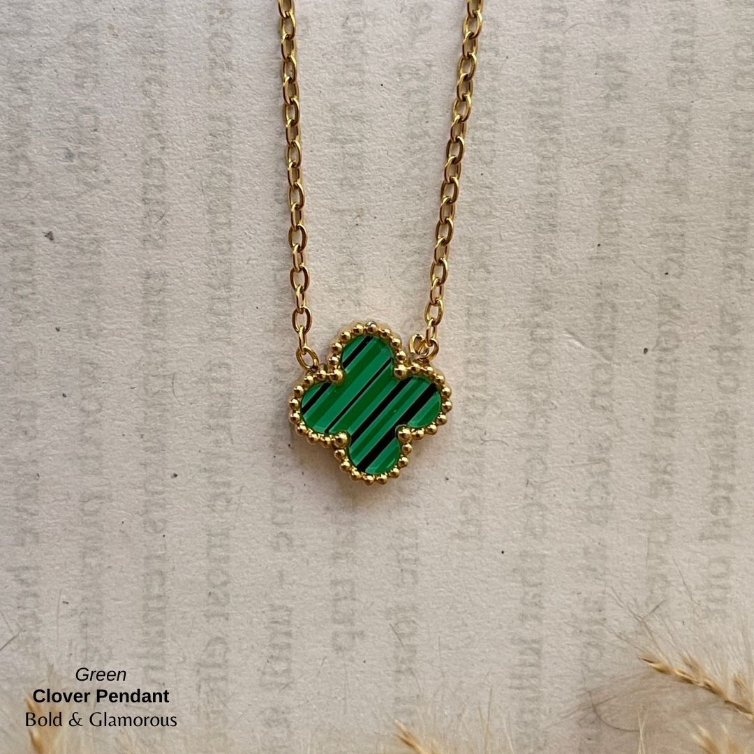 Necklace | SN96 | Clover | Green