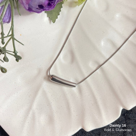 Necklace | SN063 | Dainty 16 Silver