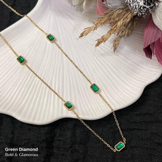 Necklace | SN116 | Green Diamond