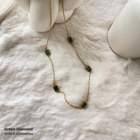 Necklace | SN116 | Green Diamond