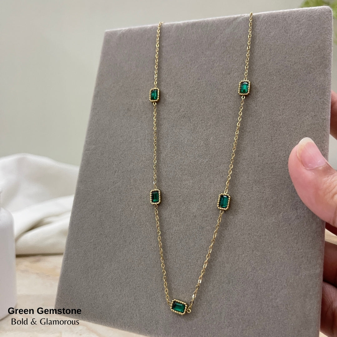 Necklace | SN116 | Green Diamond