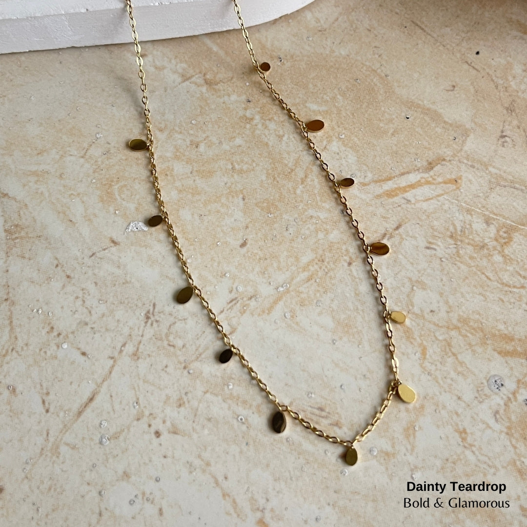 Necklace | SN188 | Dainty Teardrop