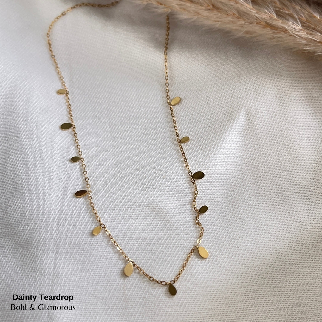 Necklace | SN188 | Dainty Teardrop