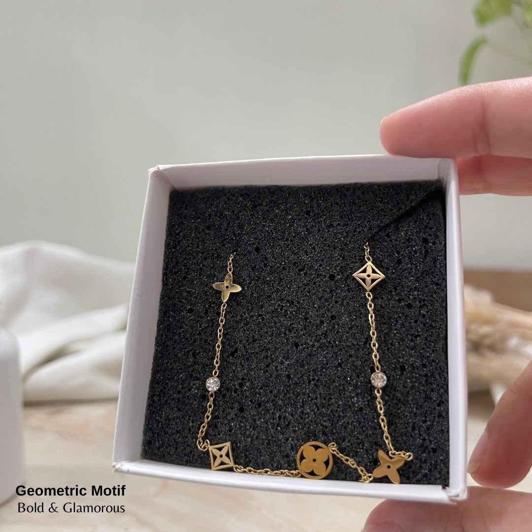 Necklace | SN193 | Geometric Motif